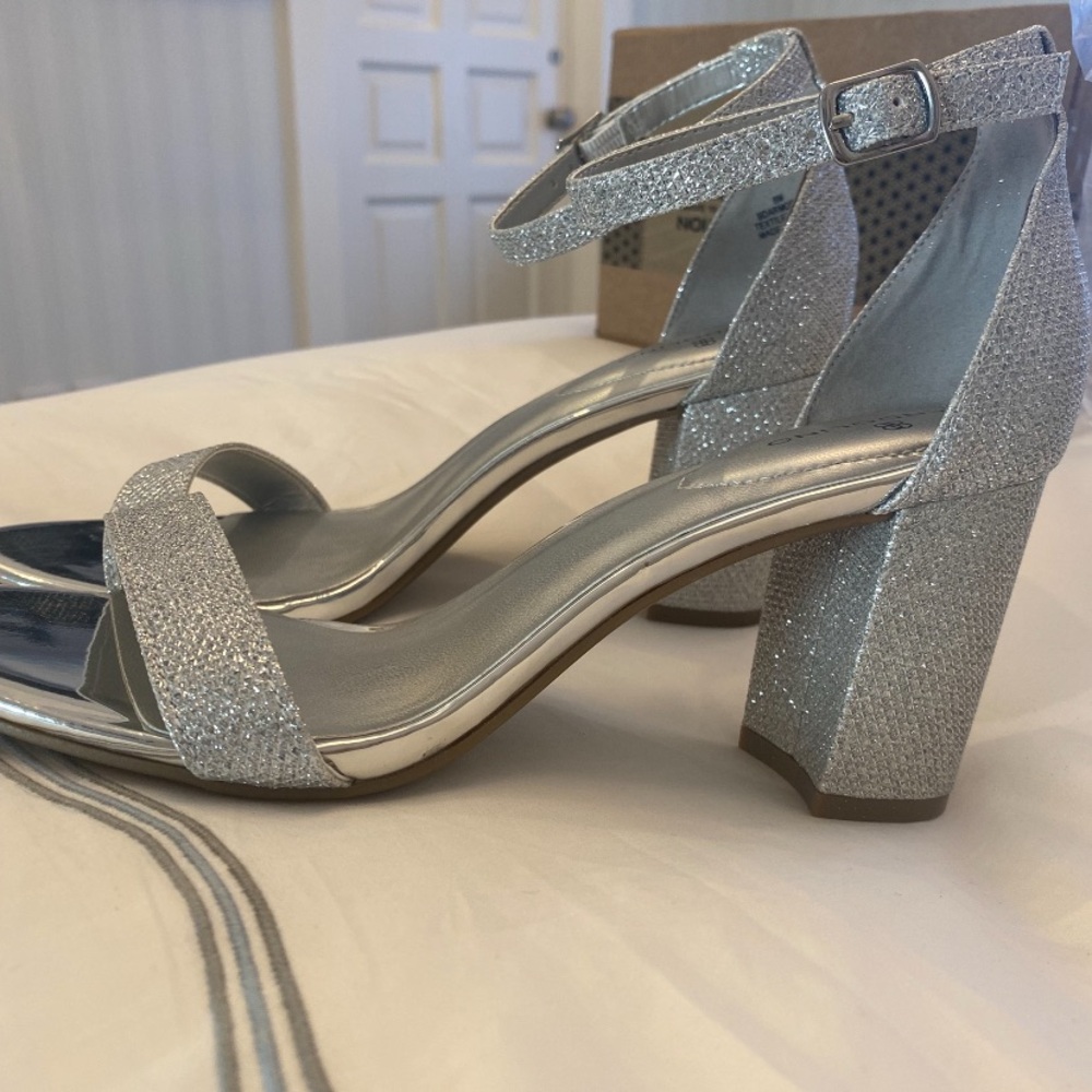 Bandolino Armory Block Heel Suede Dress Sandals